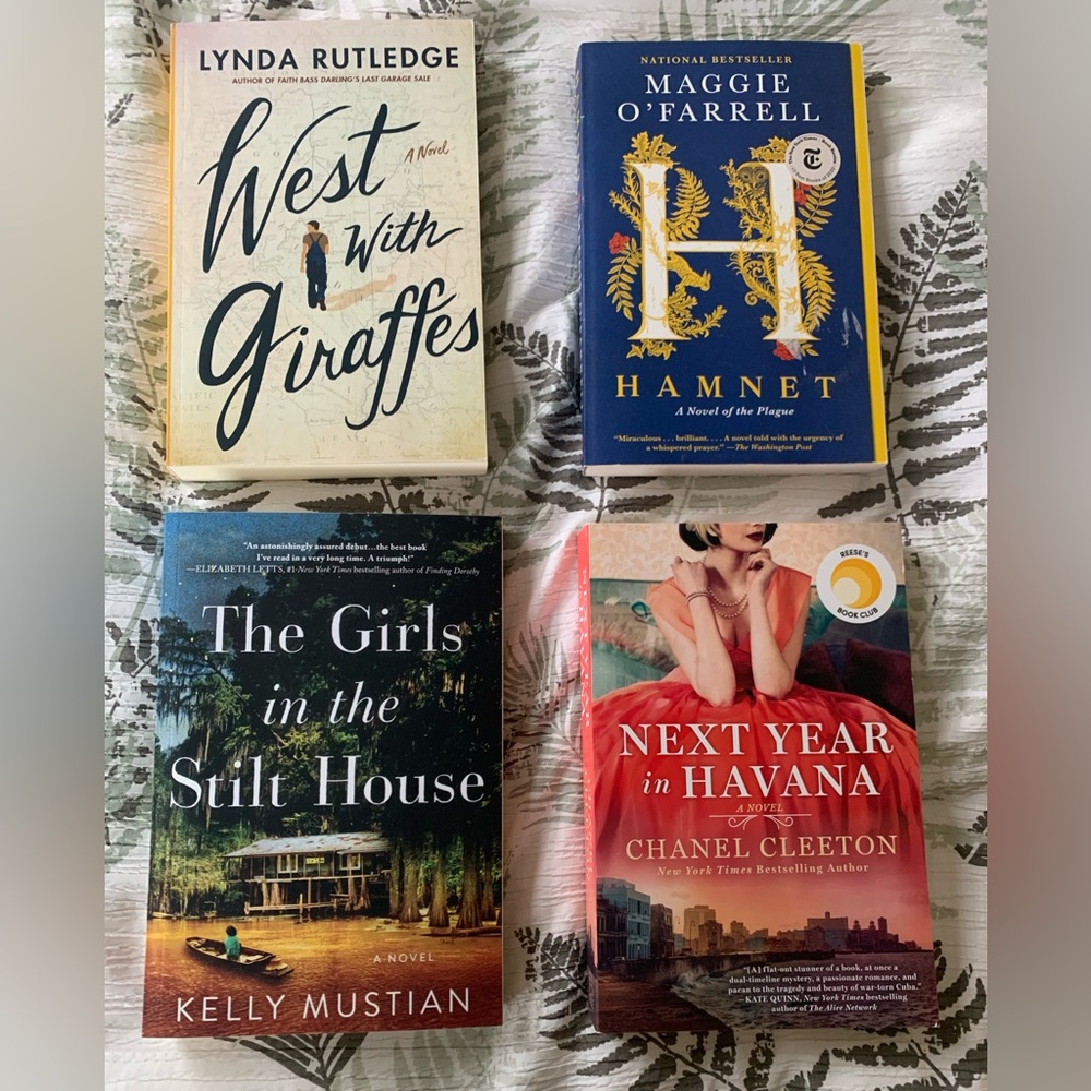 Book Bundle 4 West w/ Giraffes, Hamnet, TGIT Stilt House, Next Year in Havana